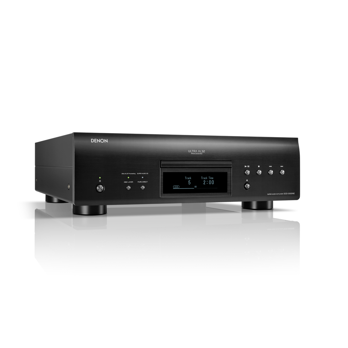 Denon DCD-3000NE CD-Player Schrägansicht mit Fernbedienung