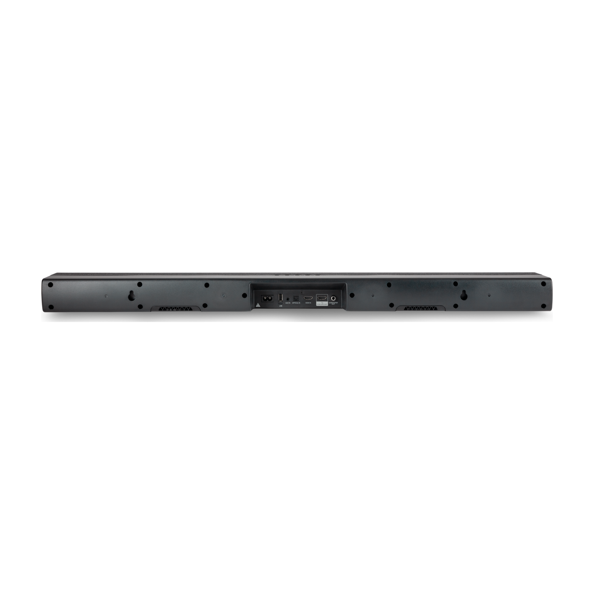 Denon DHT-S218 Soundbar Rueckansicht mit HDMI eARC, optischem Eingang, USB und AUX
