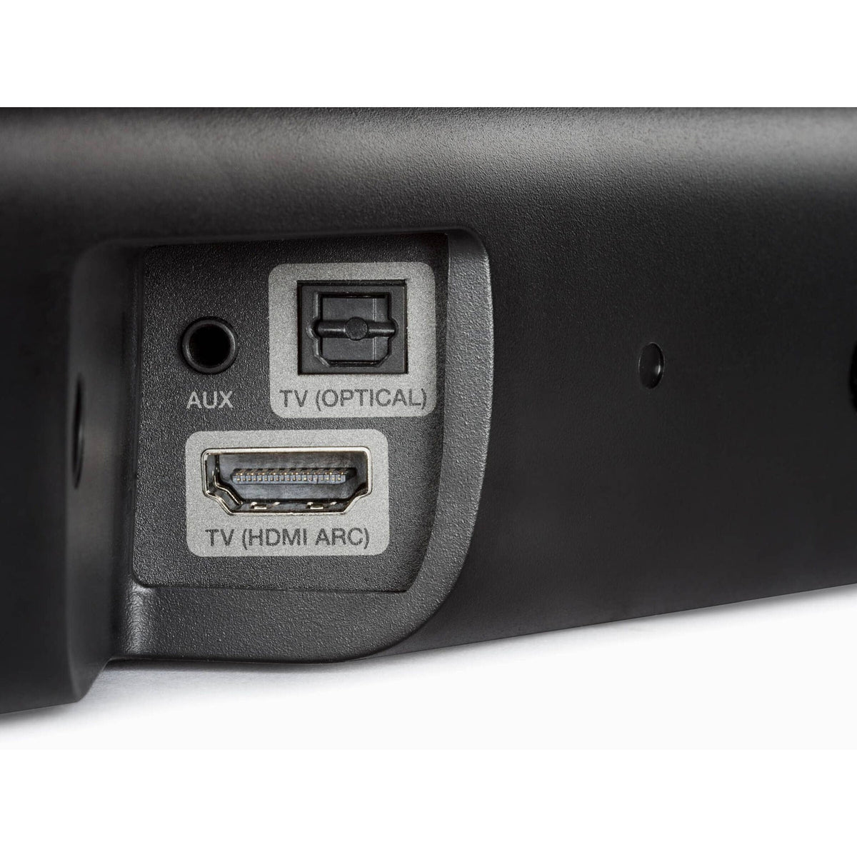 Denon DHT-S316 Soundbar Anschlussfeld mit HDMI ARC, optischem Eingang und AUX