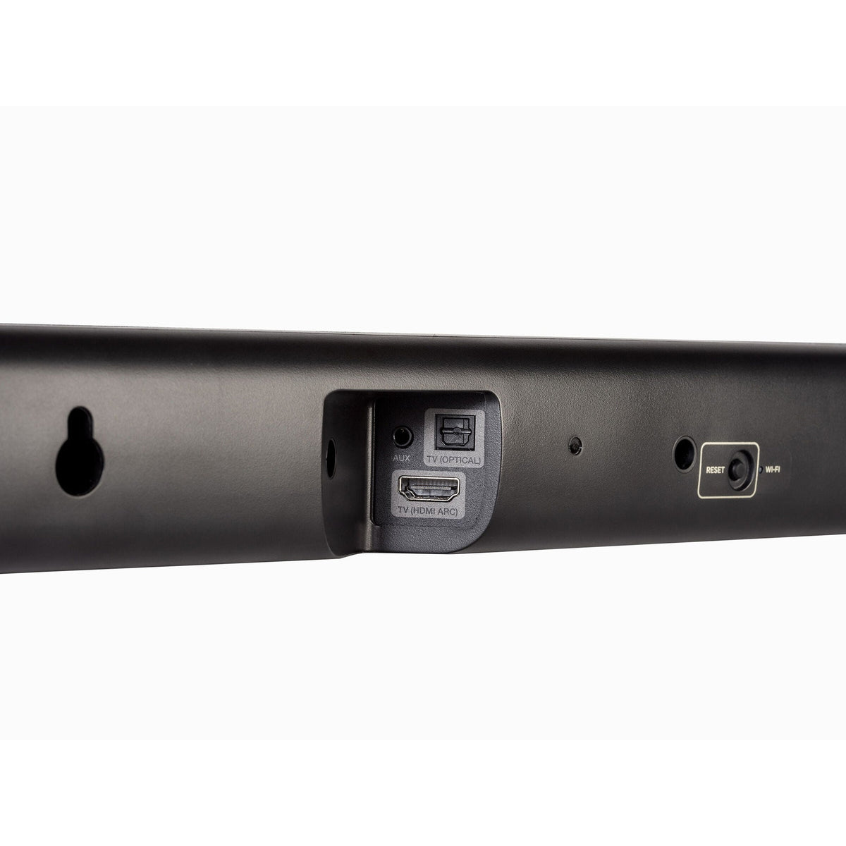 Denon DHT-S416 Soundbar Anschlussfeld mit HDMI ARC, optischem Eingang und AUX