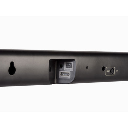 Denon DHT-S416 Soundbar Anschlussfeld mit HDMI ARC, optischem Eingang und AUX