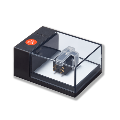 Denon DL-103 MC-Tonabnehmer, Verpackung in Original-Vitrine