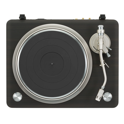 Denon DP-3000NE Plattenspieler Dark Ebony Draufsicht mit Plattenteller und Tonarm