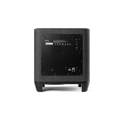 Denon Home Subwoofer Rückansicht mit AUX-, USB- und Netzwerkanschluss
