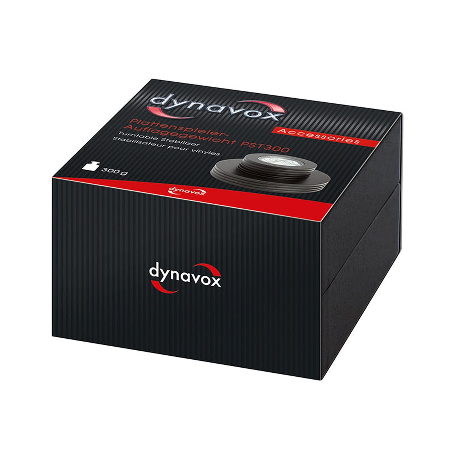 Dynavox PST300 Plattengewicht Stabilizer Schwarz Verpackung Karton