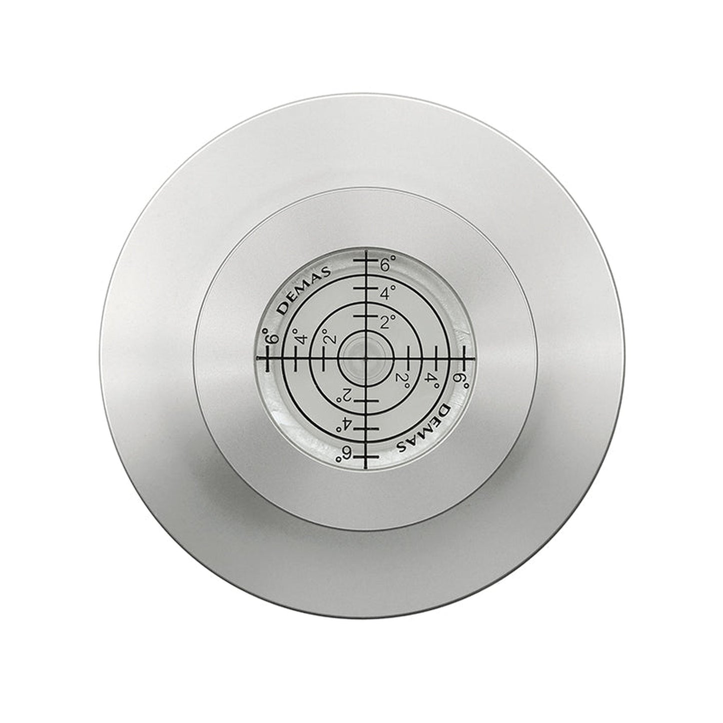 Dynavox PST300 Plattengewicht Stabilizer Silber Draufsicht mit Libelle und Gradskala