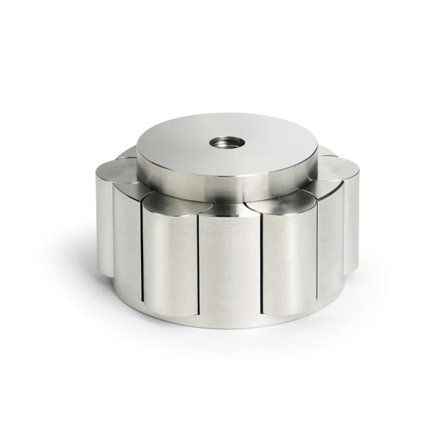 Dynavox PST450 Plattengewicht Stabilizer Edelstahl Schrägansicht