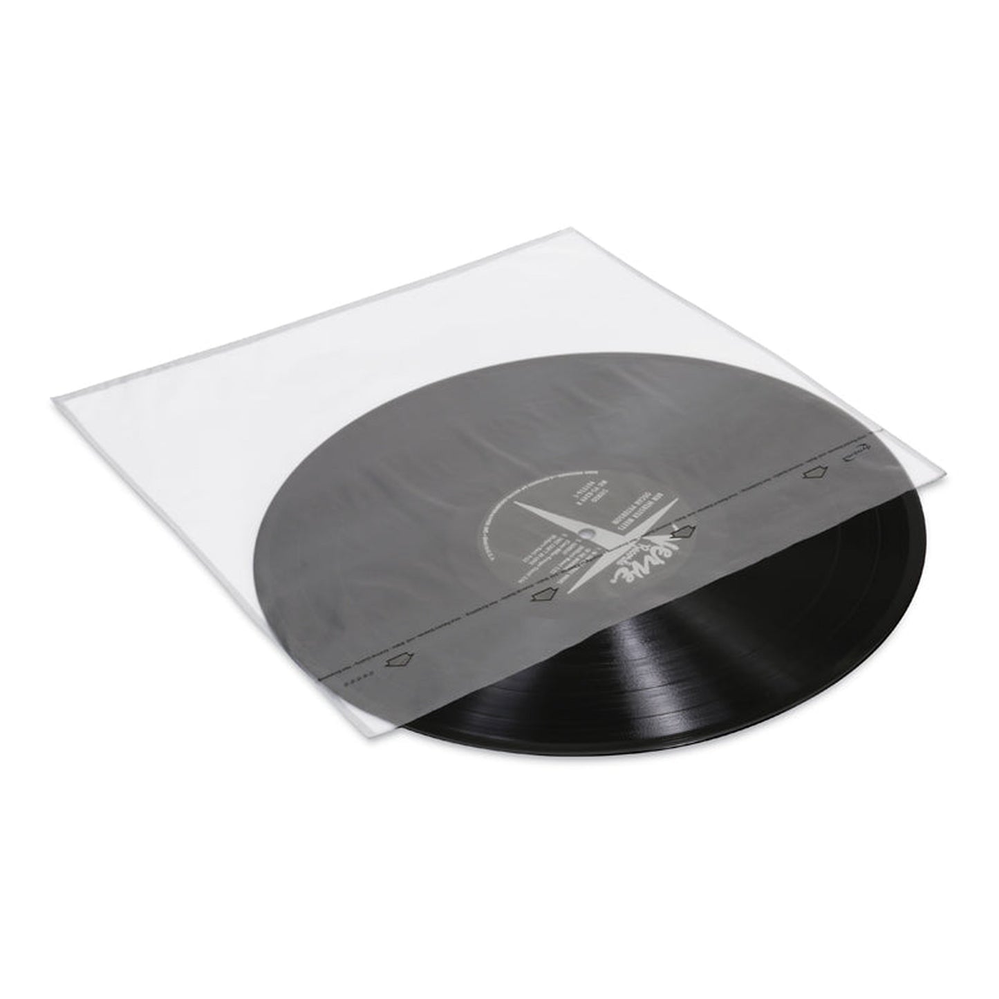 Dynavox Schallplatten-Innenhüllen 50er-Pack Detailansicht Schallplatte in der Innenhülle