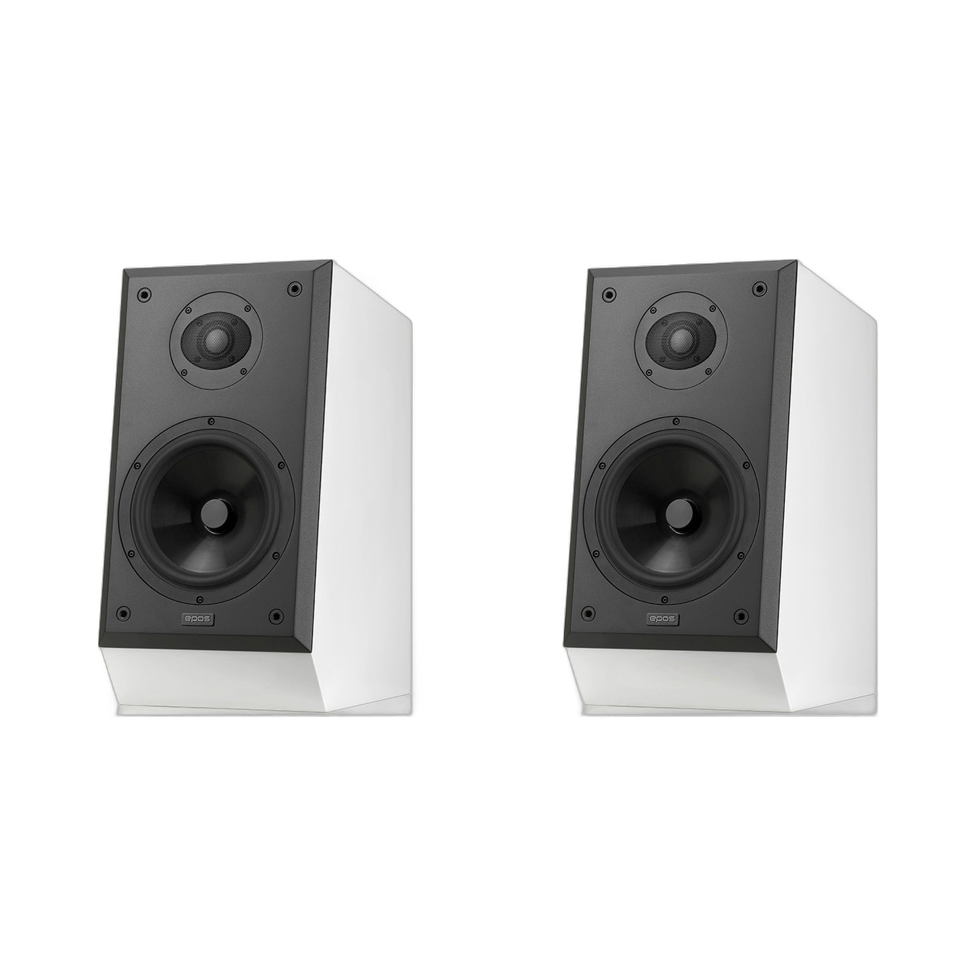 Epos ES-14N Regallautsprecher Weiss Stereopaar ohne Frontbespannung
