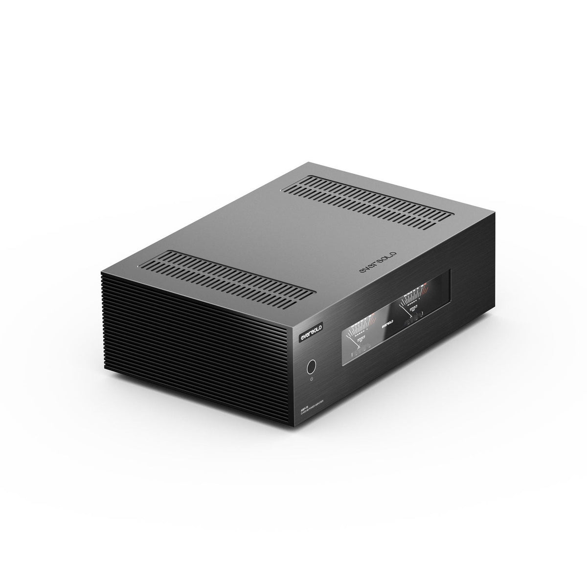 Eversolo AMP-F8 Stereo-Endverstärker Schrägansicht mit Lüftungsschlitzen