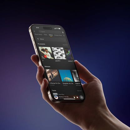 Eversolo DMP-A6 Gen 2 Netzwerk-Streamer Anwendungsbild mit Smartphone-App
