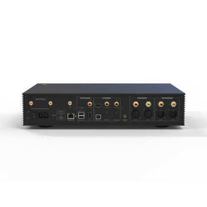 Eversolo DMP-A8 Netzwerk-Streamer Rückansicht mit XLR-, Cinch- und Digitalanschlüssen