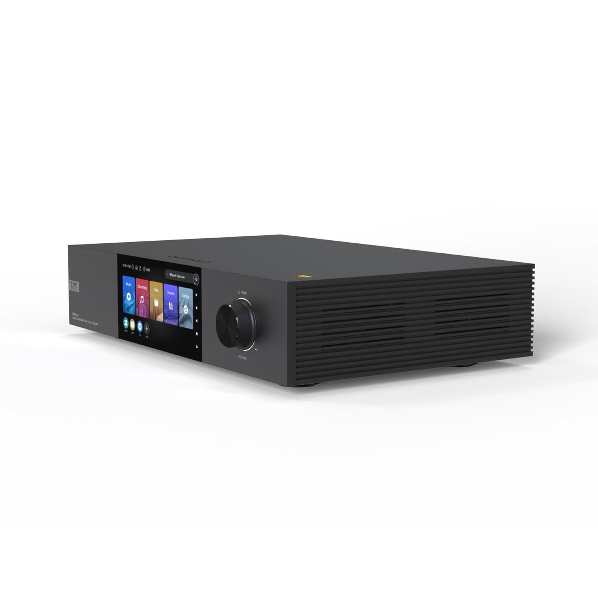 Eversolo DMP-A8 Netzwerk-Streamer Schrägansicht mit Display