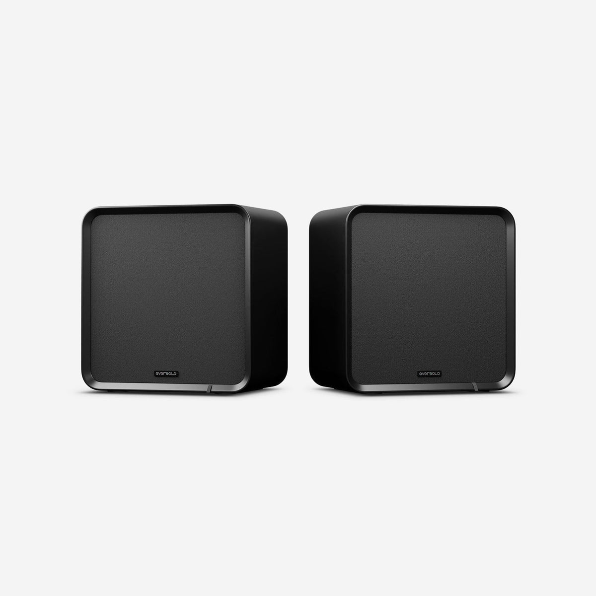 Eversolo SE100 Regallautsprecher Schwarz Stereopaar mit Frontabdeckung