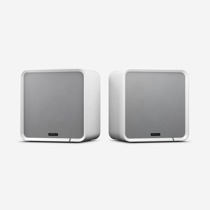 Eversolo SE100 Regallautsprecher Weiss Stereopaar mit Frontabdeckung