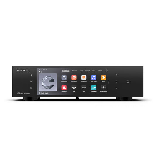 Eversolo T10 Streaming-Transport Frontansicht mit Touchscreen