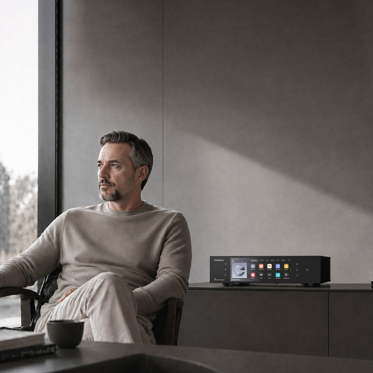 Eversolo T10 Streaming-Transport Lifestyle im Wohnraum