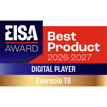 EISA Award Best Product 2026–2027, Digital Player, für den Eversolo T8 Streaming-Transport