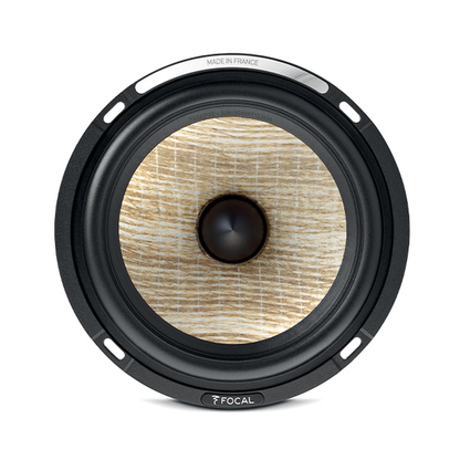 Focal Aria EVO X Center-Lautsprecher Moosgrün Hochglanz Detailansicht Tieftöner mit Flax-Membran