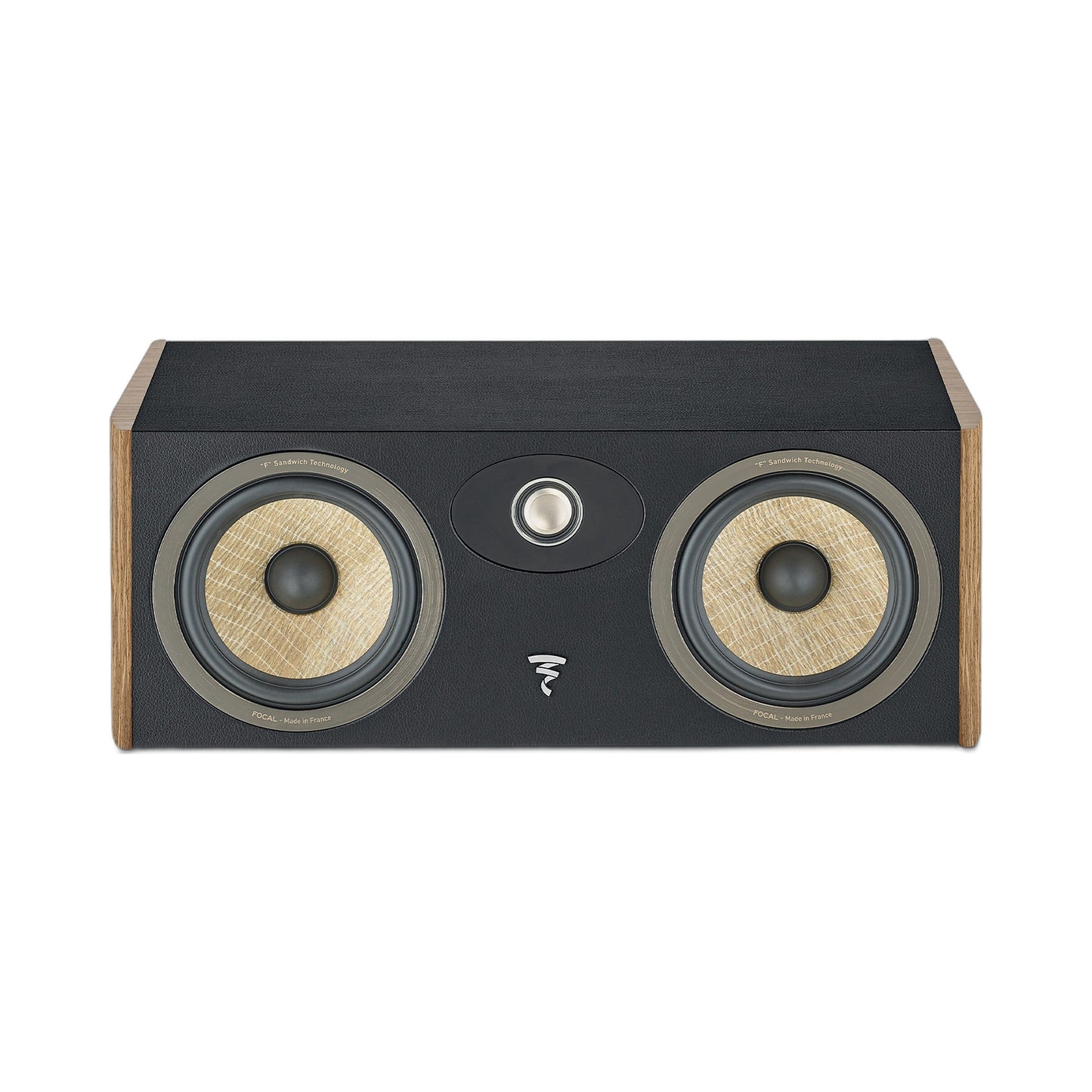 Focal Aria EVO X Center-Lautsprecher Nussbaum Frontansicht ohne Abdeckung