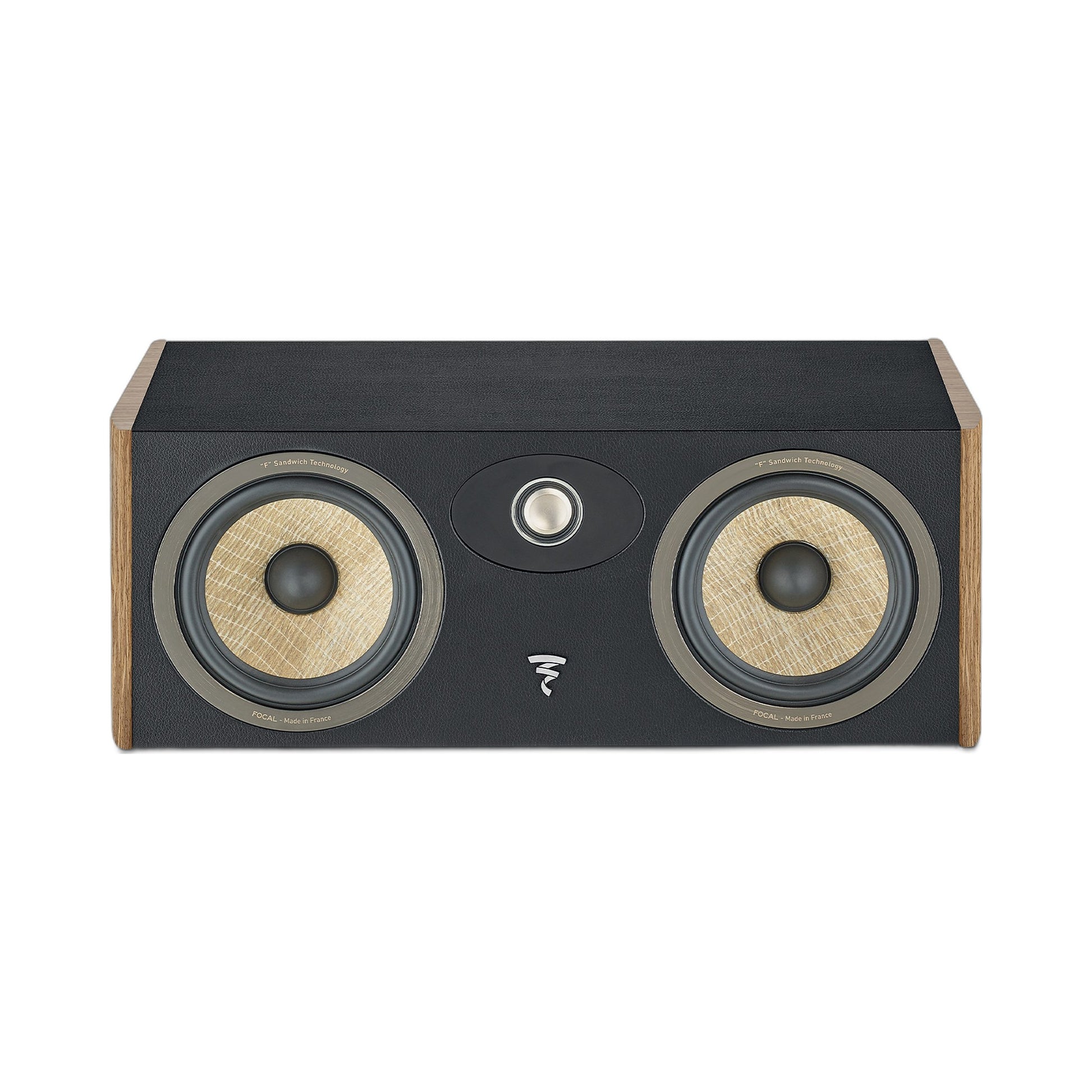 Focal Aria EVO X Center-Lautsprecher Nussbaum Frontansicht ohne Abdeckung