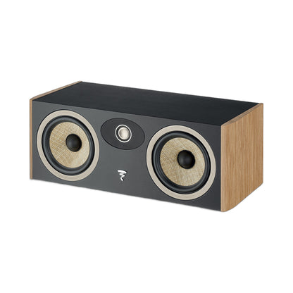 Focal Aria EVO X Center-Lautsprecher Nussbaum Schrägansicht ohne Abdeckung
