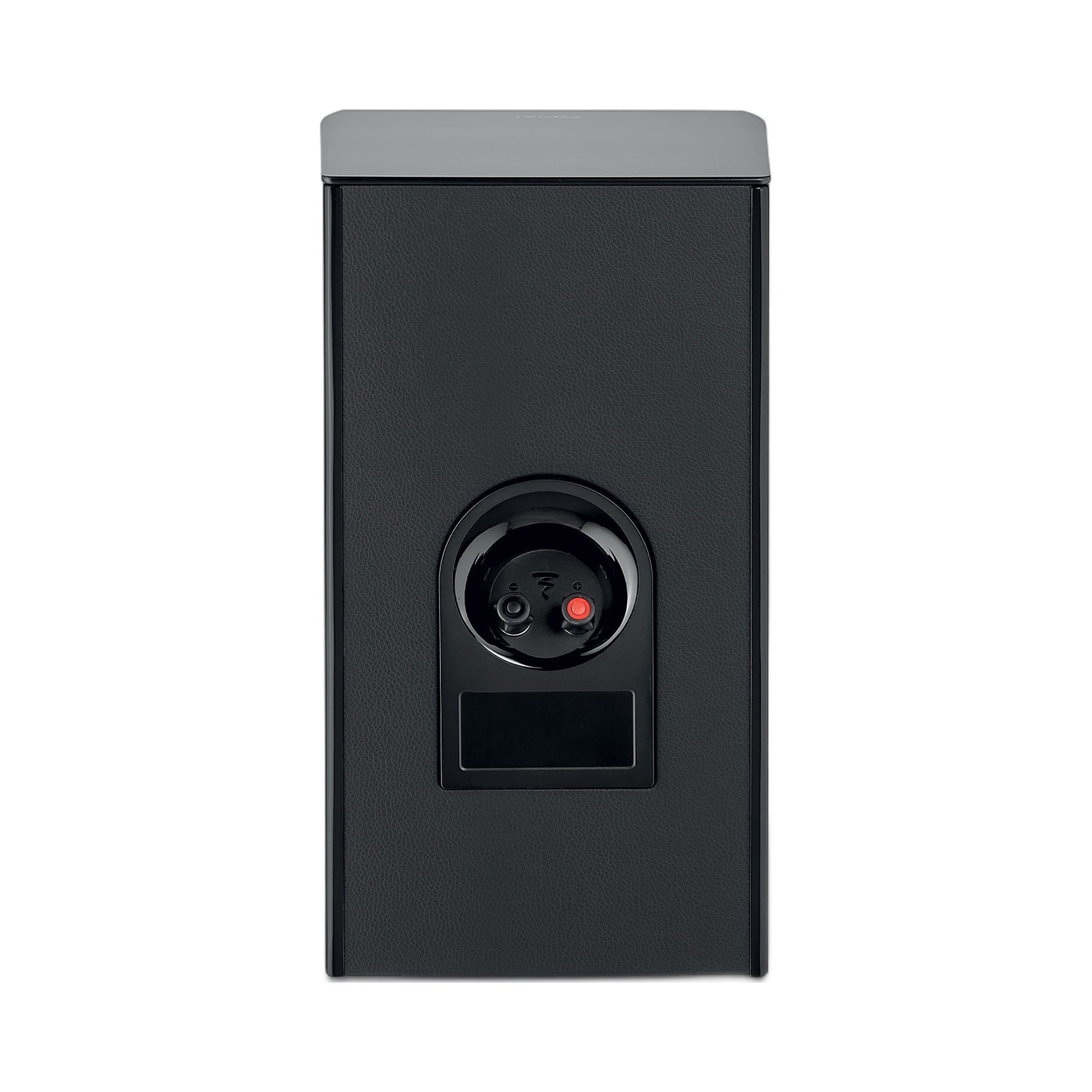 Focal Aria EVO X N°1 Regallautsprecher Schwarz Hochglanz Rückansicht mit Anschlussklemmen