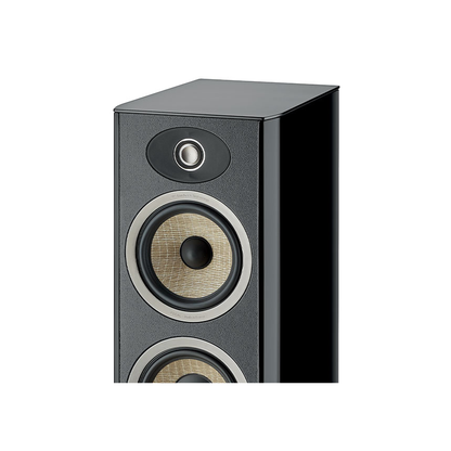 Focal Aria EVO X N°2 Standlautsprecher Farbvariante Schwarz Hochglanz Detailansicht Gehäuseoberseite