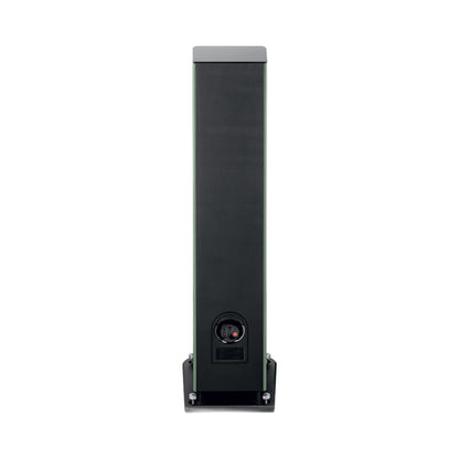 Focal Aria EVO X N°2 Standlautsprecher Moosgrün Hochglanz Rückansicht mit Anschlussfeld
