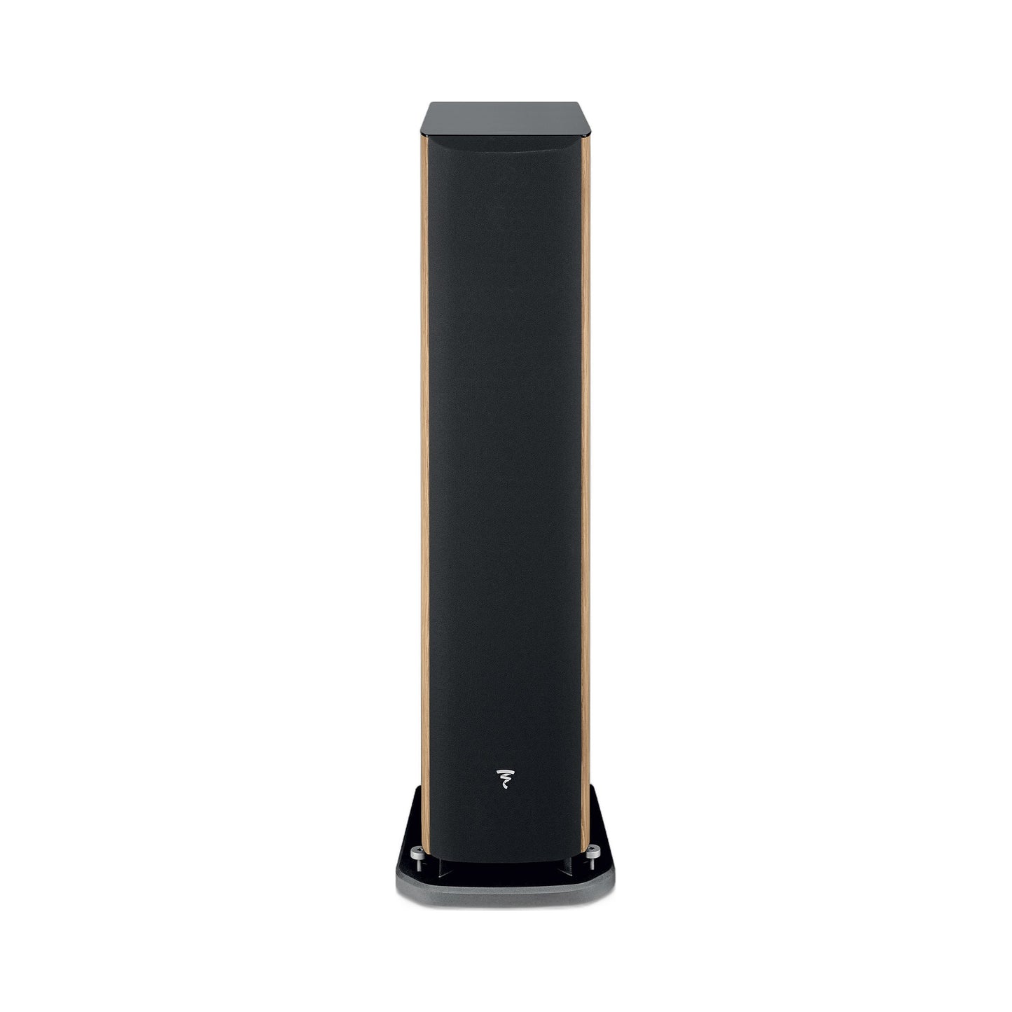 Focal Aria EVO X N°2 Standlautsprecher Nussbaum Frontansicht mit Abdeckung