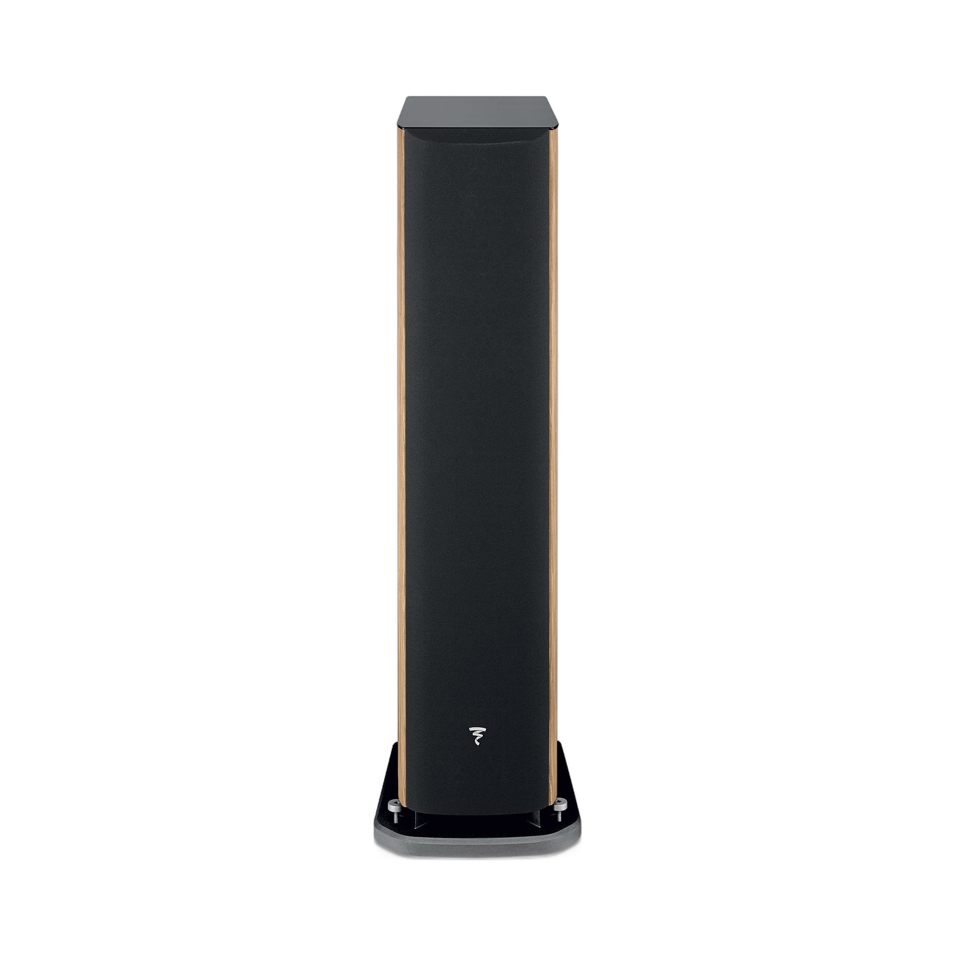 Focal Aria EVO X N°2 Standlautsprecher Nussbaum Frontansicht mit Abdeckung