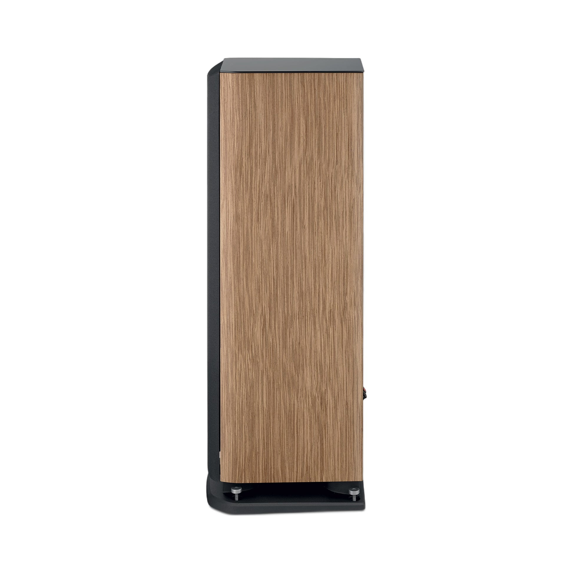 Focal Aria EVO X N°2 Standlautsprecher Nussbaum Seitenansicht mit Abdeckung