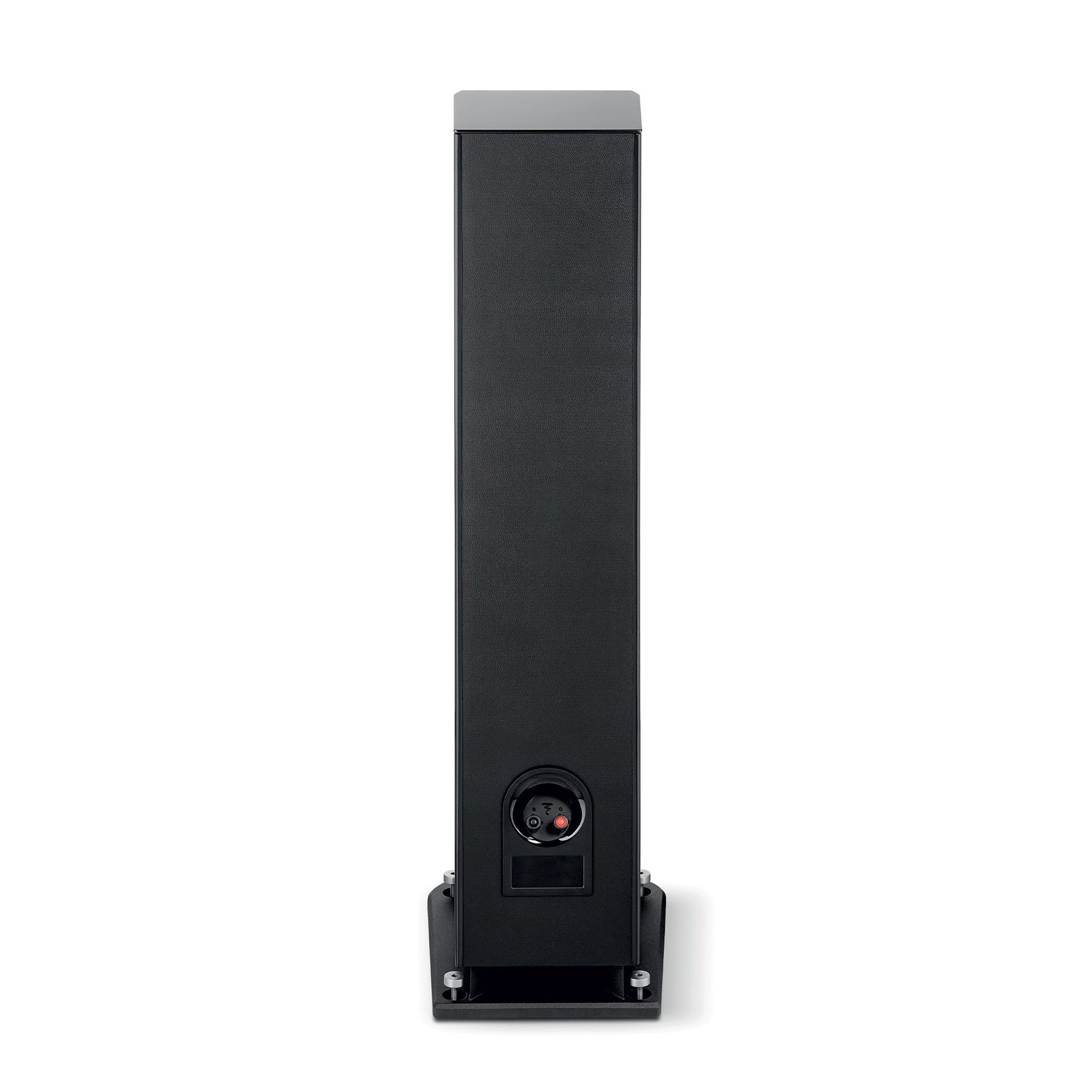Focal Aria EVO X N°2 Standlautsprecher Schwarz Hochglanz Rückansicht mit Anschlussfeld