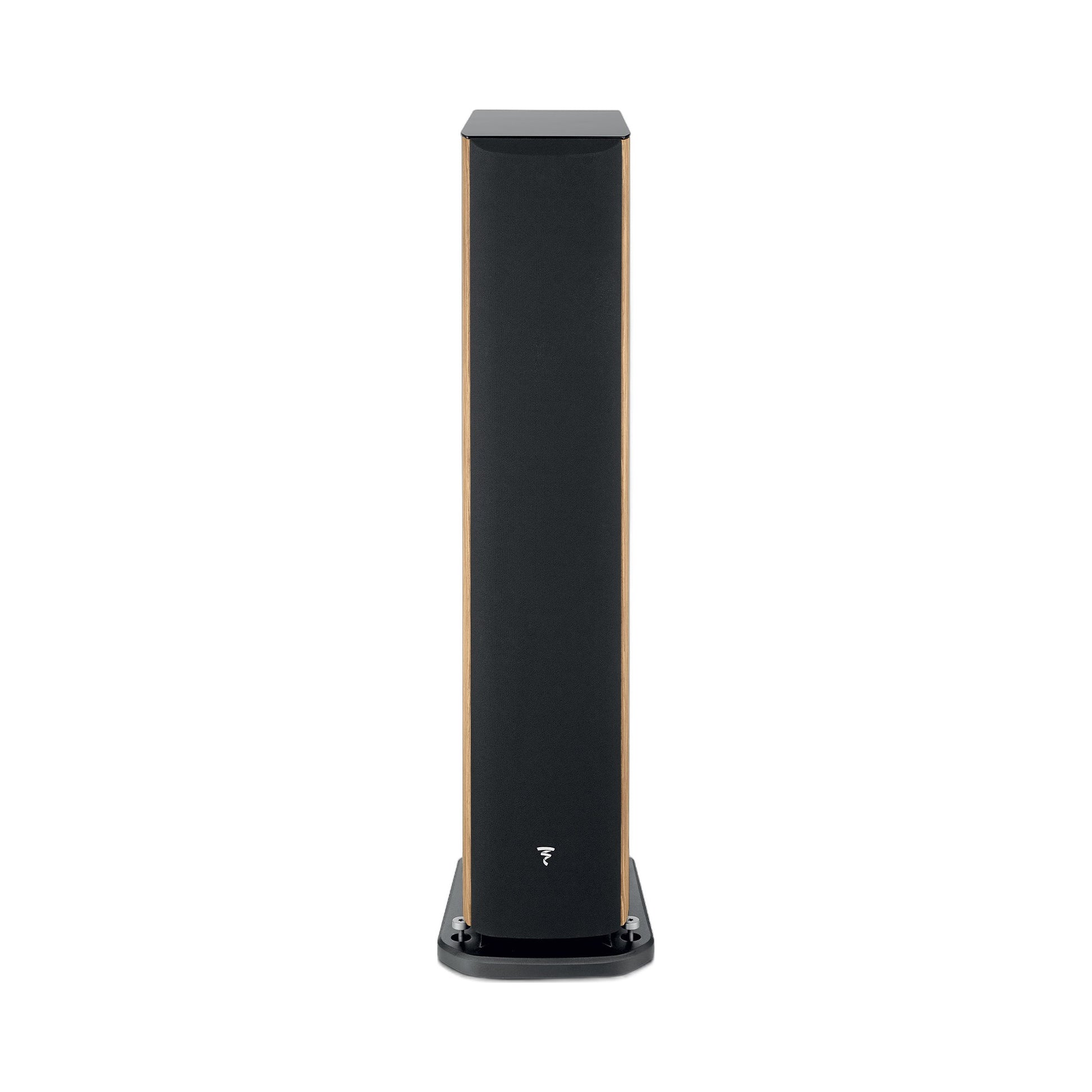 Focal Aria EVO X N°3 Standlautsprecher Nussbaum Frontansicht mit Abdeckung