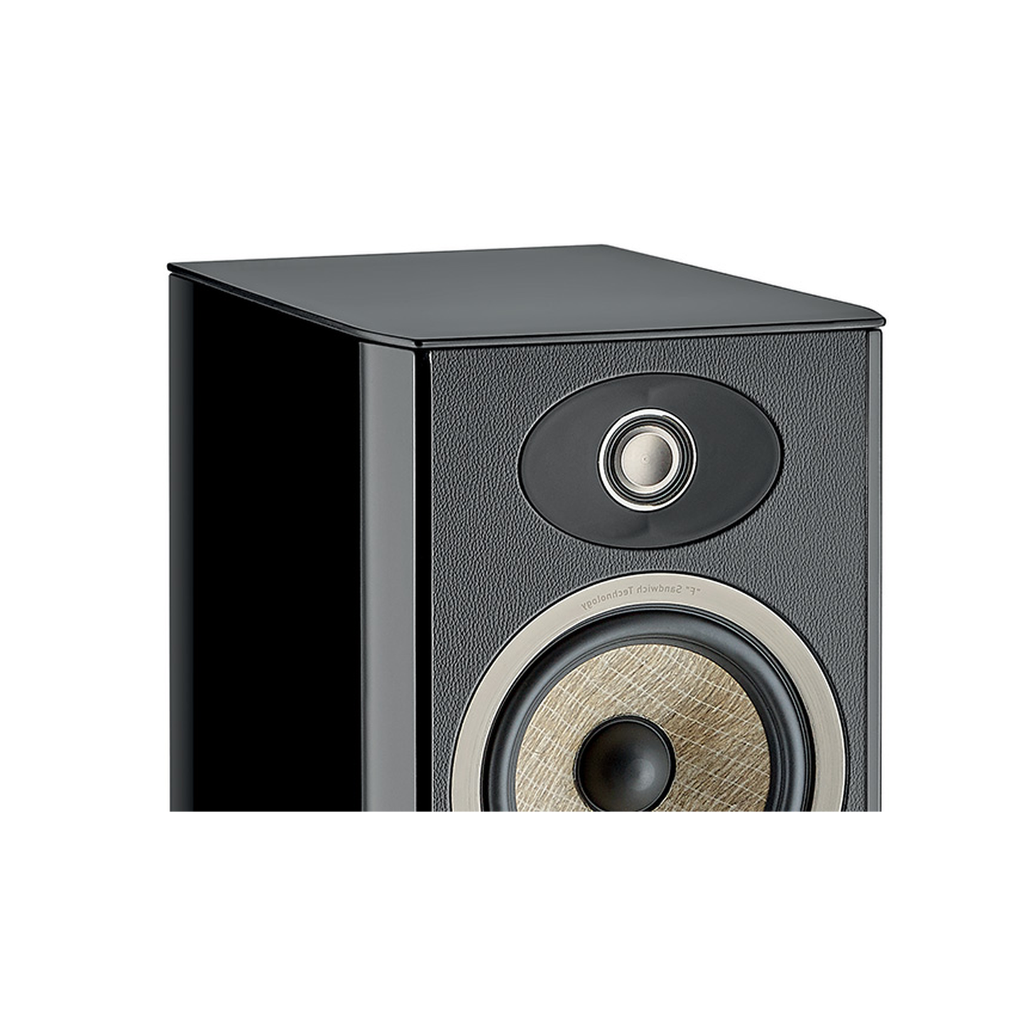 Focal Aria EVO X N°3 Standlautsprecher Schwarz Hochglanz Detailansicht Gehäuseoberseite mit Hochtöner