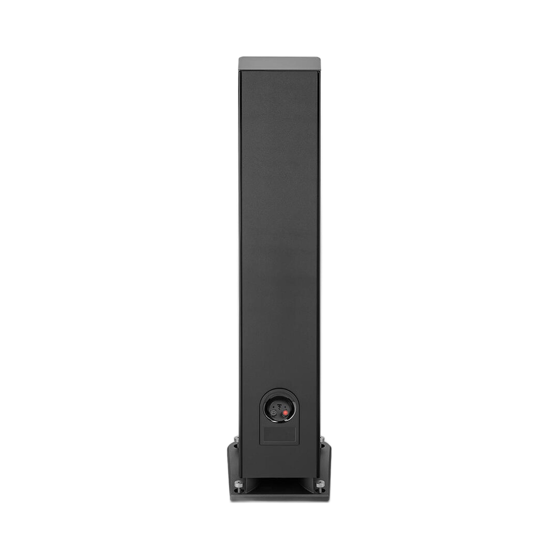 Focal Aria EVO X N°3 Standlautsprecher Schwarz Hochglanz Rückansicht mit Anschlussfeld und Bassreflexöffnung