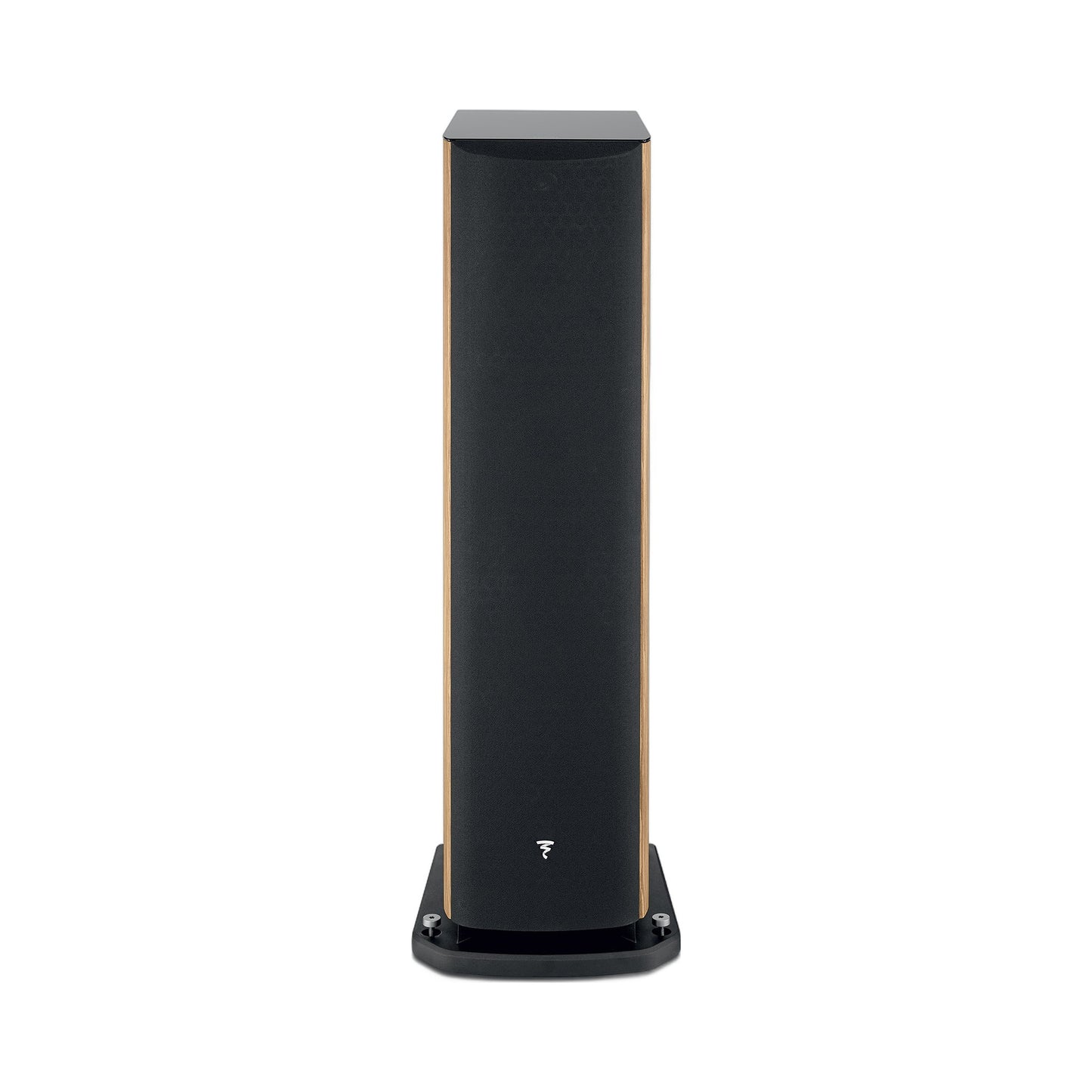 Focal Aria EVO X N°4 Standlautsprecher Nussbaum Frontansicht mit Abdeckung