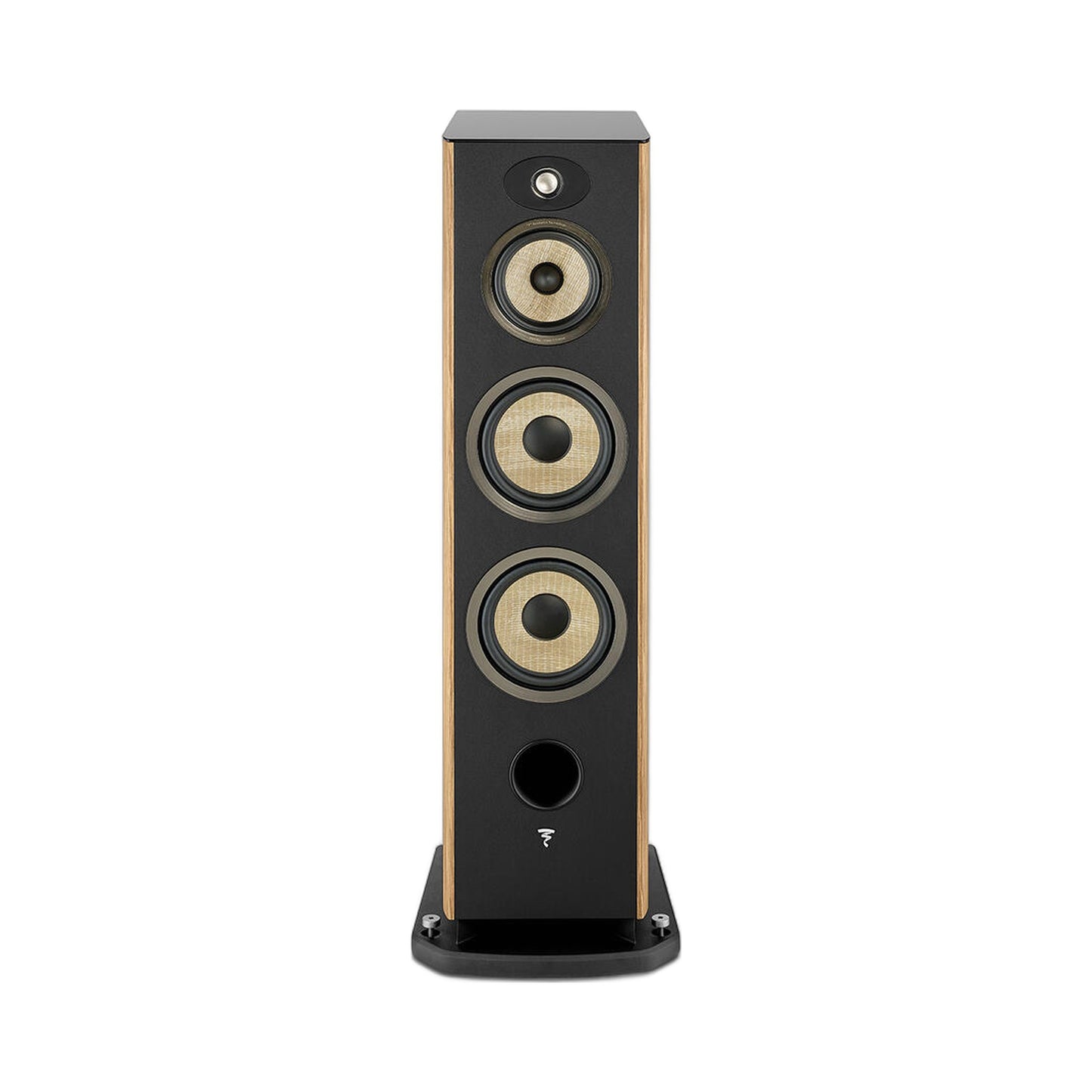 Focal Aria EVO X N°4 Standlautsprecher Nussbaum Frontansicht ohne Abdeckung