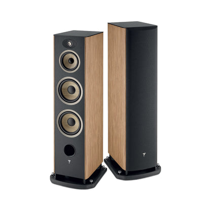 Focal Aria EVO X N°4 Standlautsprecher Nussbaum Stereopaar mit und ohne Abdeckung
