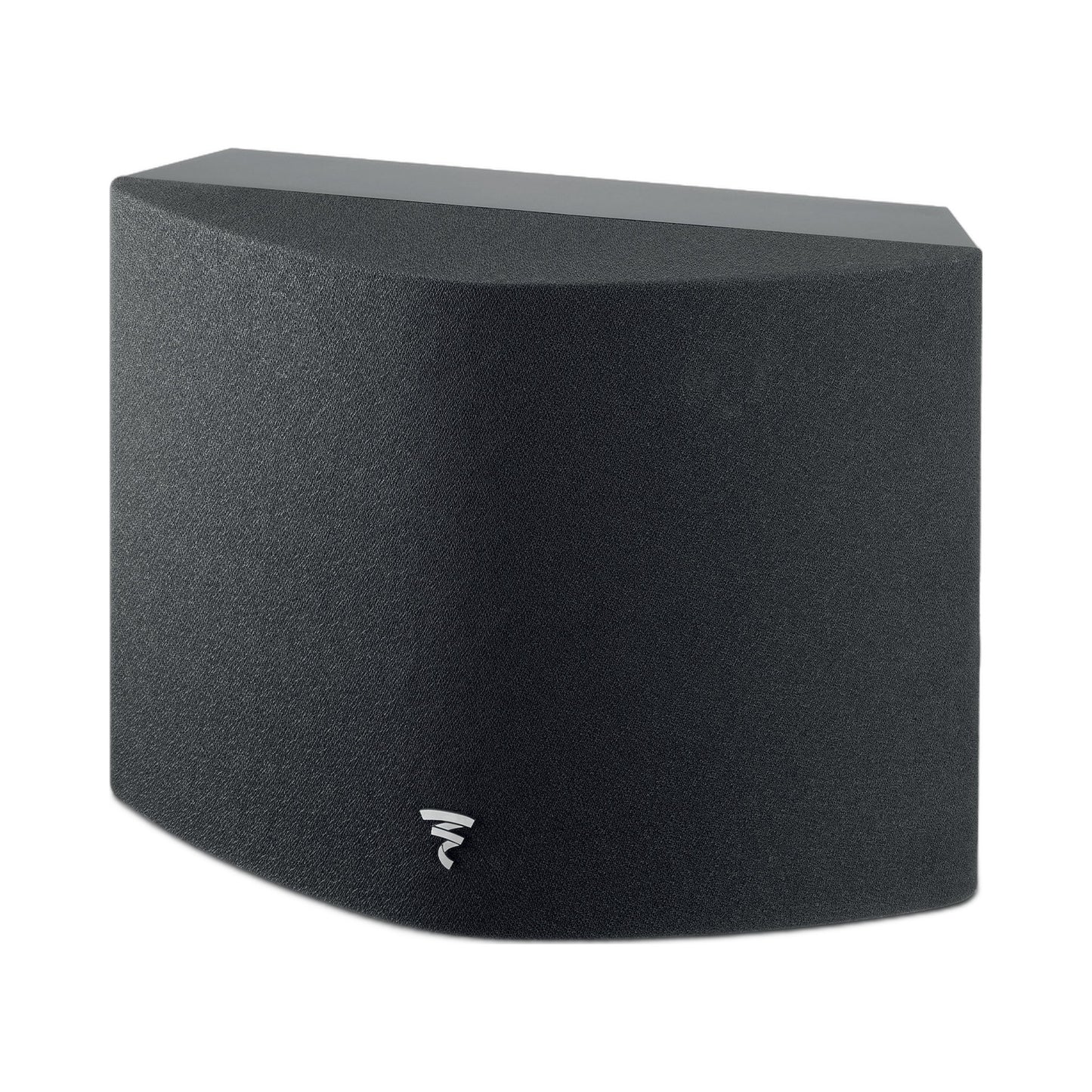 Focal Aria SR900 Surround-Lautsprecher Schwarz Schrägansicht mit Abdeckung