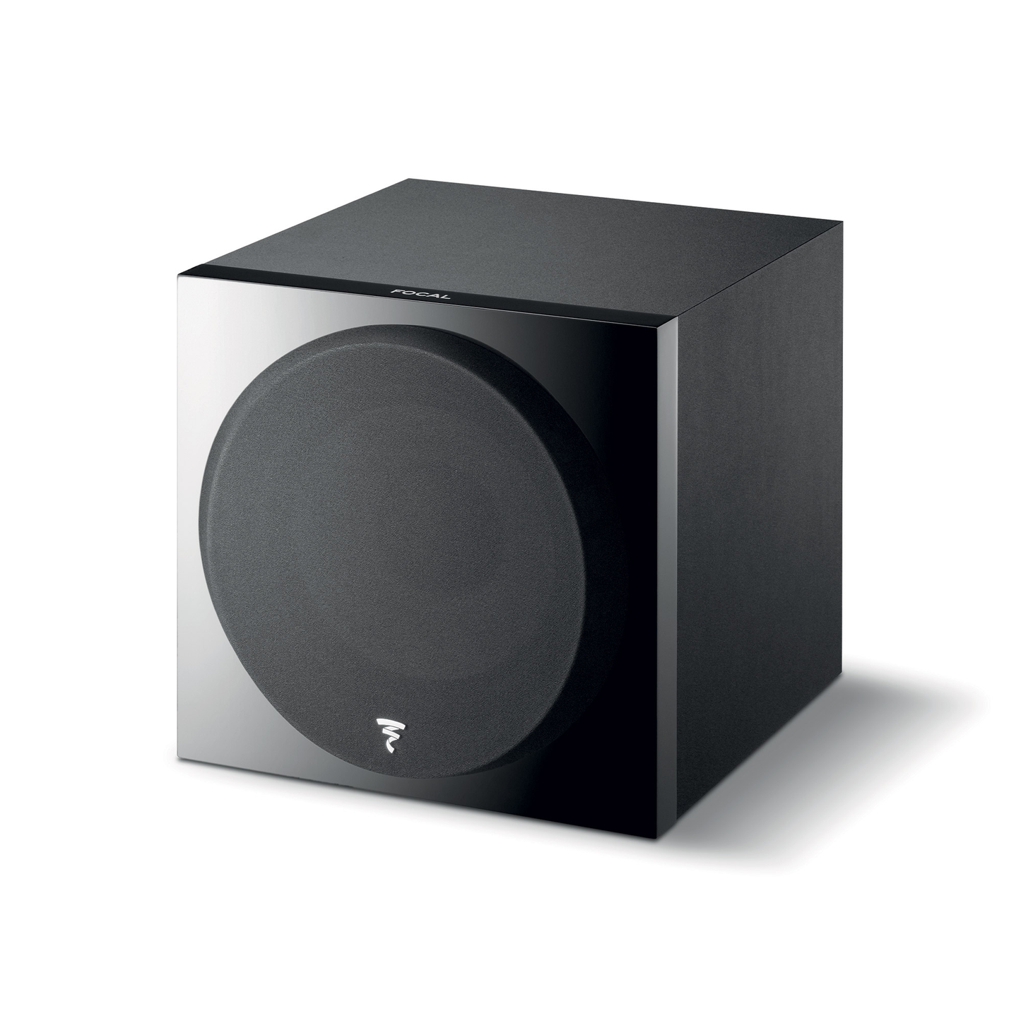 Focal SUB 1000F Aktiv-Subwoofer 30 cm Schwarz Schrägansicht mit montierter Abdeckung