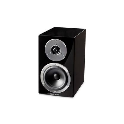 Gato Audio FM-8 Regallautsprecher Satin Black Schrägansicht