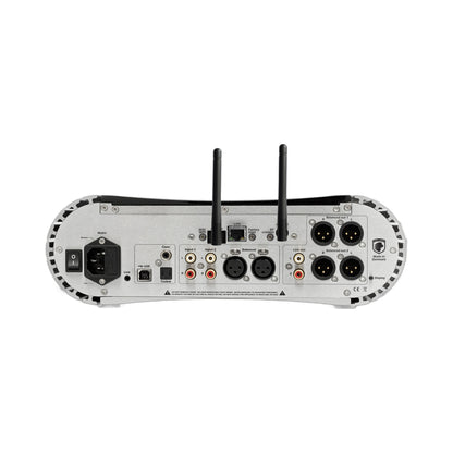 Gato Audio PRD-3S NPM Streaming-Vorverstärker Nussbaum Hochglanz Rückansicht