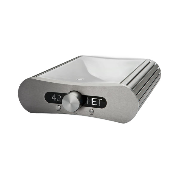 Gato Audio PRD-3S NPM Streaming-Vorverstärker Weiss Hochglanz Schrägansicht