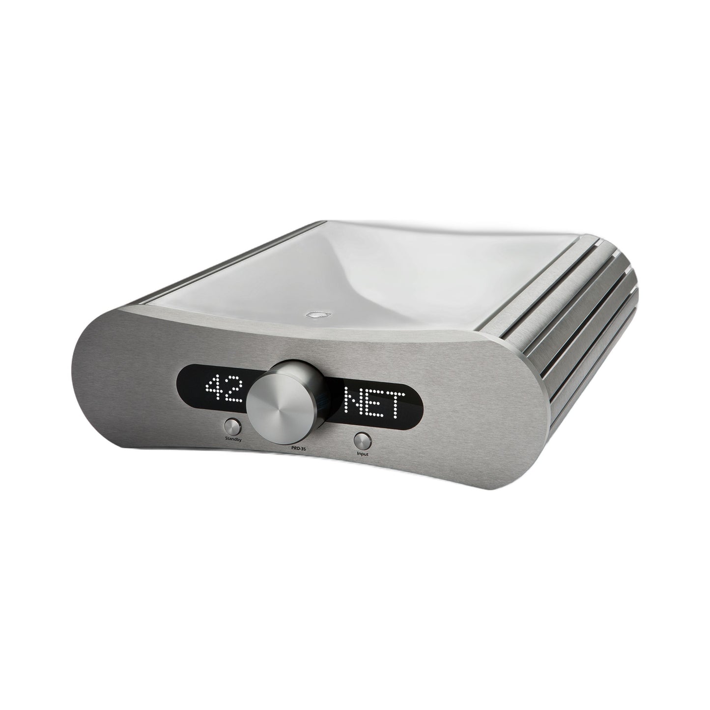 Gato Audio PRD-3S NPM Streaming-Vorverstärker Weiss Hochglanz Schrägansicht