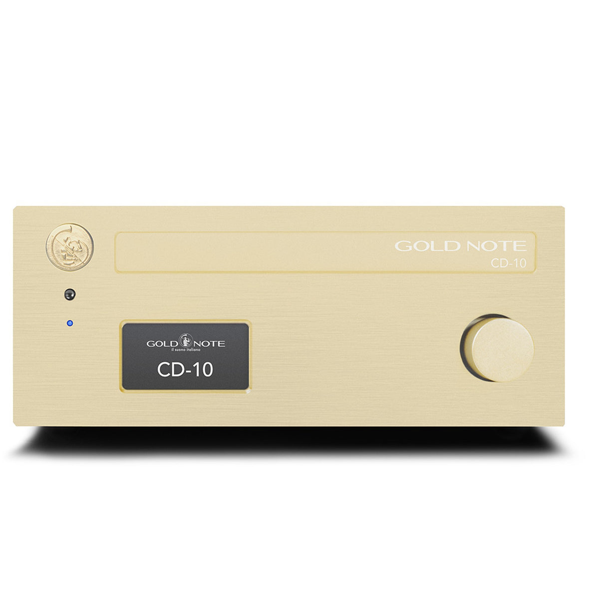 Gold Note CD-10 CD-Player Frontansicht in Gold