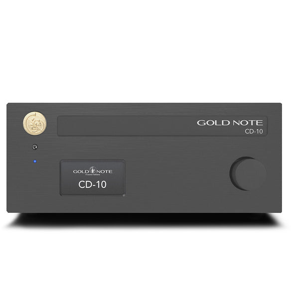 Gold Note CD-10 CD-Player Frontansicht in Schwarz