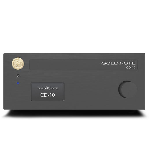 Gold Note CD-10 CD-Player Frontansicht in Schwarz