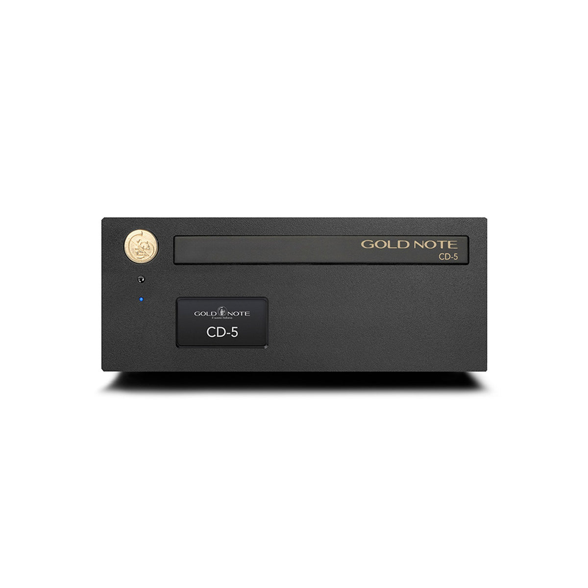 Gold Note CD-5 CD-Player Frontansicht in Schwarz