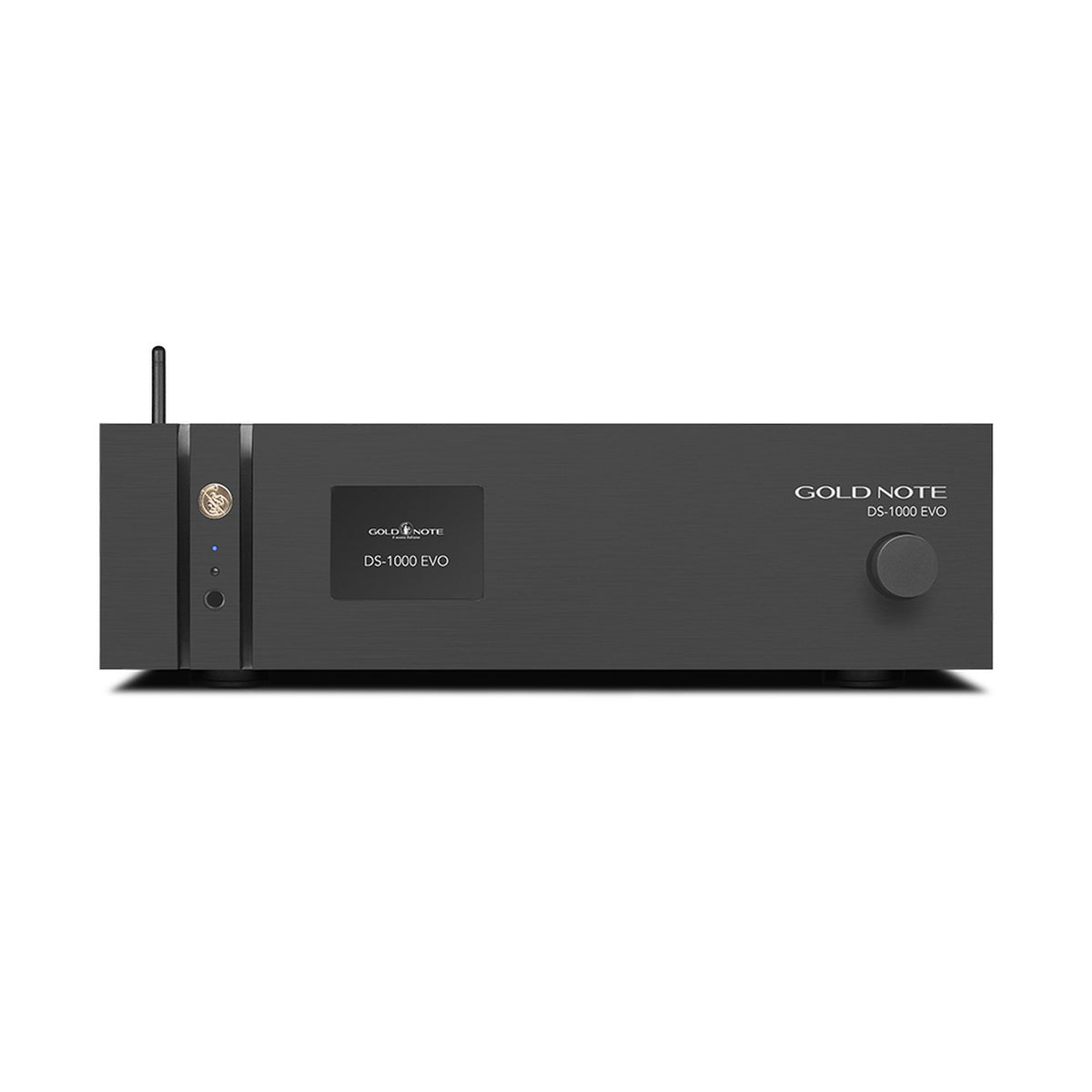 Gold Note DS-1000 EVO Streaming-DAC Schwarz Frontansicht